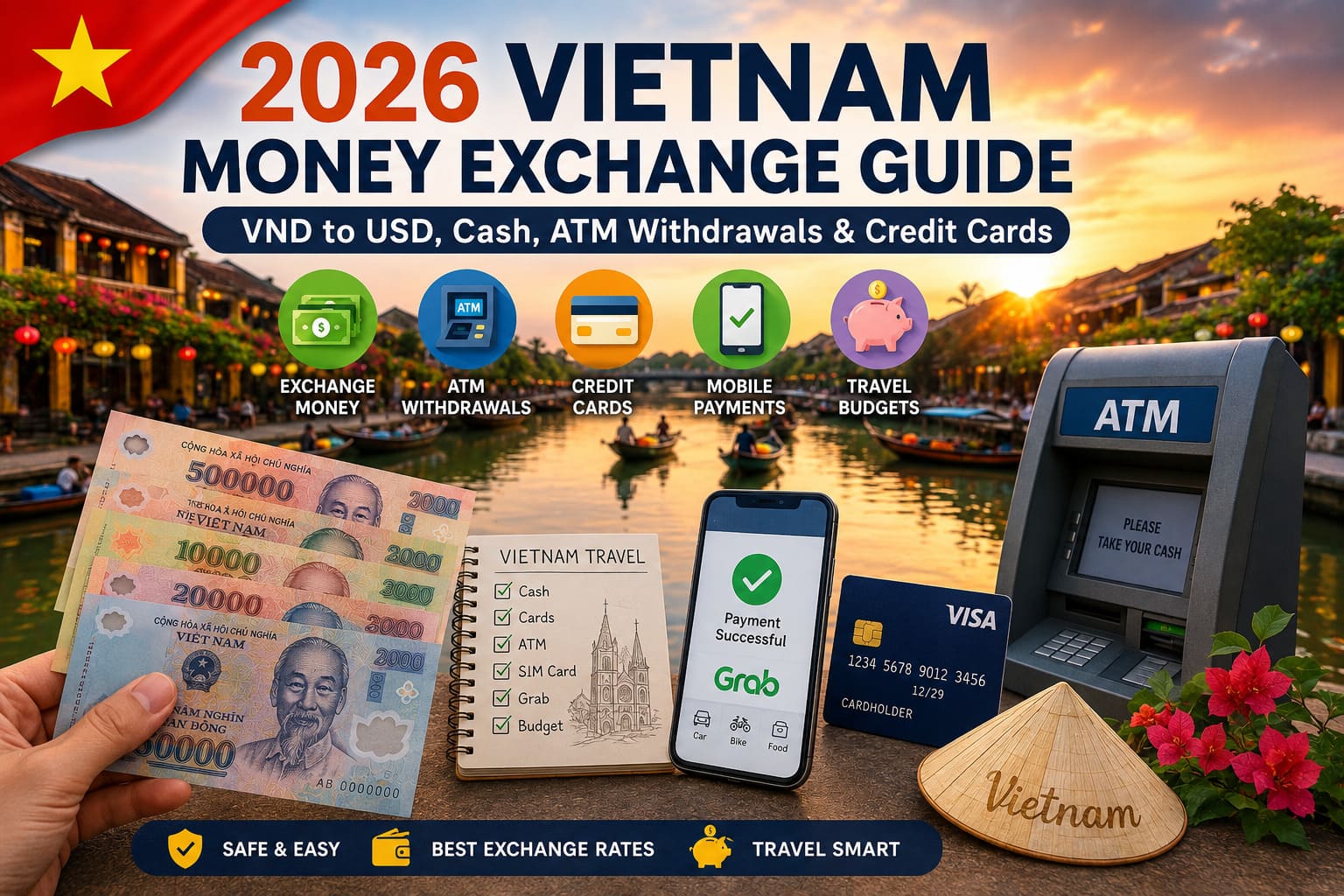 2026 Vietnam Money Exchange Guide | VND to USD, Cash, ATM Withdrawals & Credit Cards