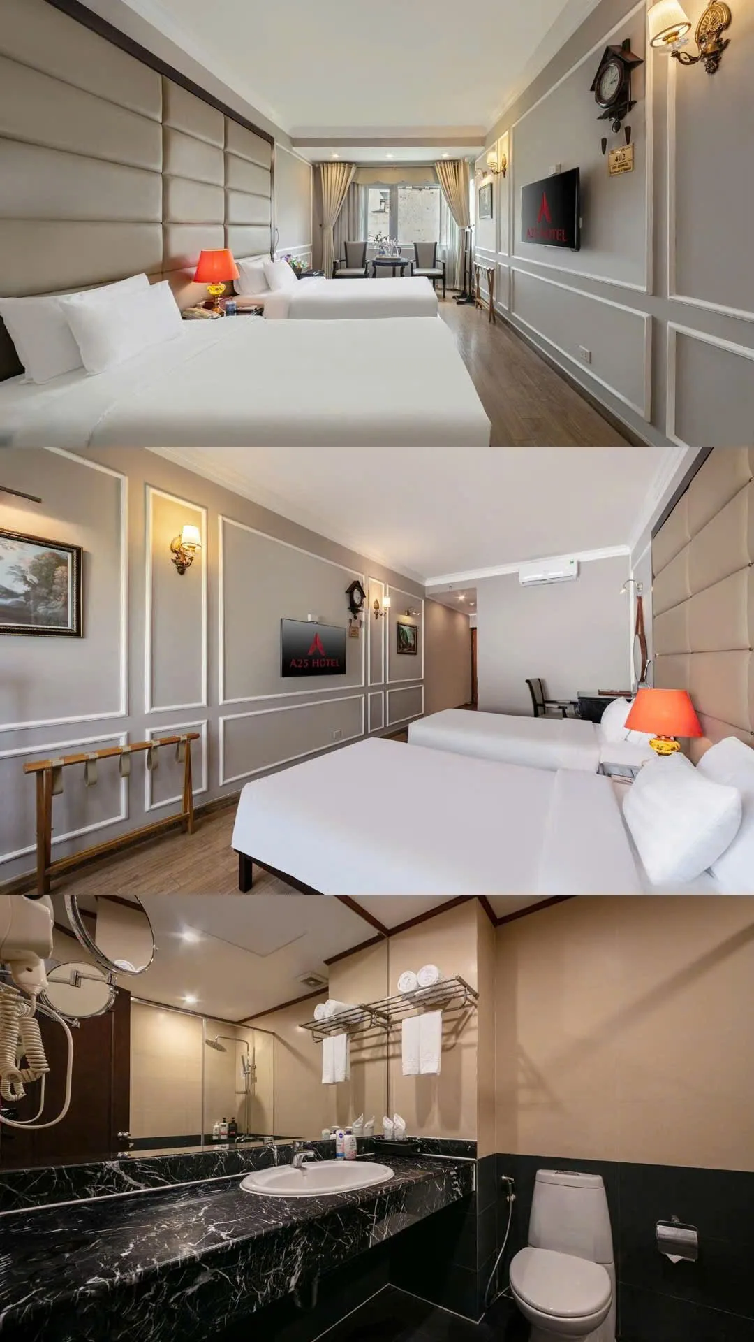 A25 Premium Hotel - 23 Quan Thanh (Deluxe Twin Room - 2 Single Beds)